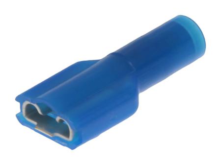 19002-0025 Molex 19002 Blue Insulated Female Connector, Crimp, 6.35 mm Tab Size 16 AWG to 14 AWG