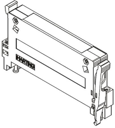 09060480515 HARTING, 09 06 Shell Housing for use with DIN 41612 Connector