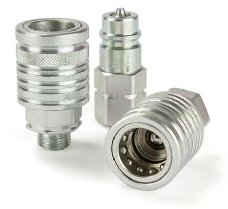 4V14G4X4-D Parker Steel Female Hydraulic Quick Connect Coupling, 1/2 Female