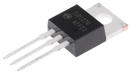 TIP127G onsemi  PNP Darlington Transistor, 5 A 100 V HFE:1000, 3-Pin TO-220AB