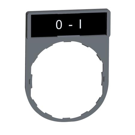 ZBY2178C0 Schneider Electric Legend Holder for Use with Harmony XB4, Harmony XB5, O-I