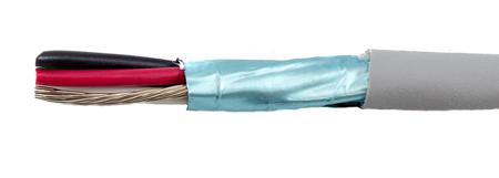 78124 SL001 Alpha Wire Ecogen Ecocable Mini Control Cable, 4 Cores, 0.24 mm² 24 AWG, Screened, 305 m, Grey Modified Polyphenylene