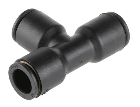3104-10-00 Legris 3104 Pneumatic Tee Tube-to-Tube Adapter, Push In 10 mm