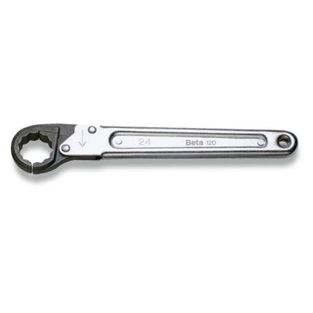 120 19 BETA Pipe Wrench, 185 mm Overall, 37mm Jaw Capacity, Straight Handle