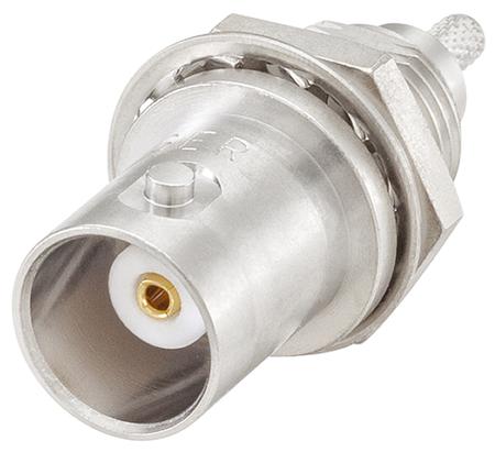 51K507-802N5 Rosenberger BNC Series, Jack Panel Mount BNC Connector, 50Ω, Crimp Termination, Straight Body