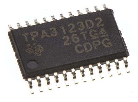 TPA3123D2PWP Texas Instruments,Audio10W, 24-Pin HTSSOP