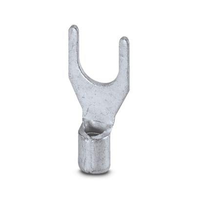 3240145 Phoenix Contact Uninsulated Fork Terminal, 17AWG to 13AWG, Silver