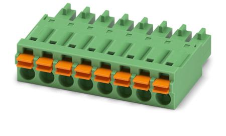 1748037 Phoenix Contact, 3.81mm Pitch, FMC 1.5/ 8-ST-3.81, 8 Way, , Pluggable Terminal Block, Plug, Cable Mount, Spring Cage
