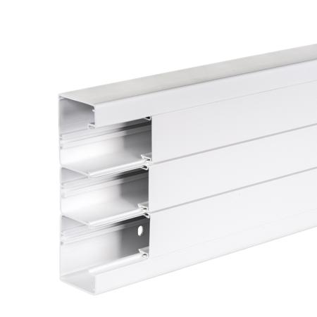 ISM10500P Schneider Electric OptiLine 45 White Cable Trunking - Fixed Slot, W55 mm x D185mm, L2m, PVC