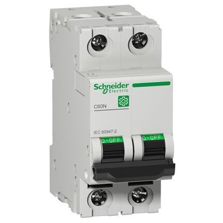 M9F10216 Schneider Electric Multi9 M9F1 MCB, 2P, 16A Curve B, 440V AC, 125V DC, 6 kA Breaking Capacity