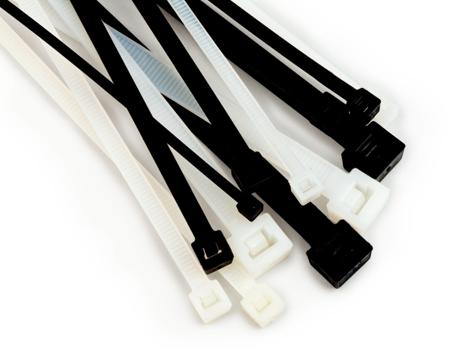 7000035308 3M Cable Ties, Cable Ties, 280mm x 7.6 mm, Black Nylon