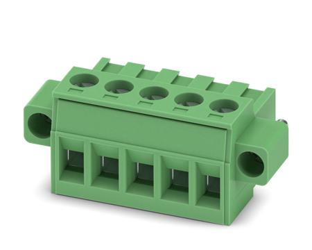 1919747 Phoenix Contact, 5mm Pitch, MSTBT 2.5/ 5-STF, 5 Way, Pluggable Terminal Block, Plug, Screw Termination,