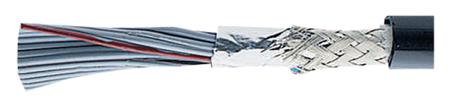 3585/26 BK005 Alpha Wire Round Ribbon Cable, 26-Way, 1.27mm Pitch, 30m Length