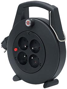 1102701 brennenstuhl 10m 4 Socket Type E - French Extension Reel, 230 V, IP20