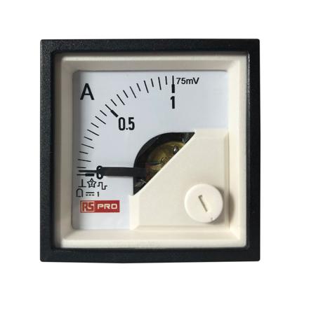 186-2477 RS PRO Analogue Voltmeter DC, Analogue Display 1 %