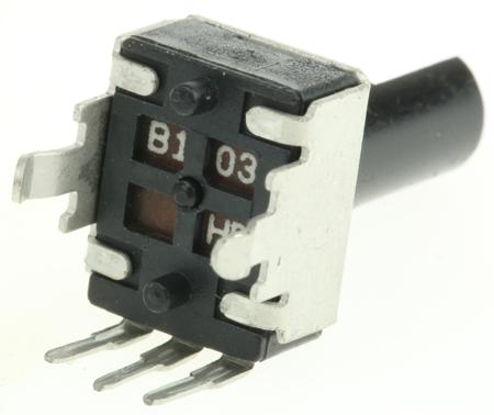 PTV09A-4020F-B103 Bourns PTV09 10kΩ Rotary Potentiometer 1-Gang, Panel Mount (Through Hole),