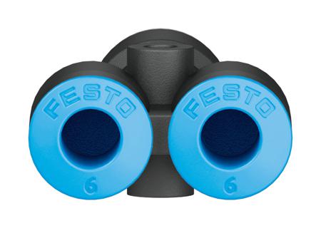 QSY-8-6-50 Festo , Polybutylene Pneumatic Y Fitting