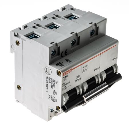 P2MB3PC125 Lovato ModuLo P2MB MCB, 3P, 125A Curve C, 230V AC, 60V DC, 10 kA Breaking Capacity