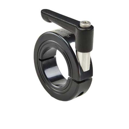 LV-MCL-16-F Ruland Shaft Collar, One Piece, Quick Clamp, Bore 16mm, OD 34mm, W 13mm, 1215 Lead-Free Carbon Steel