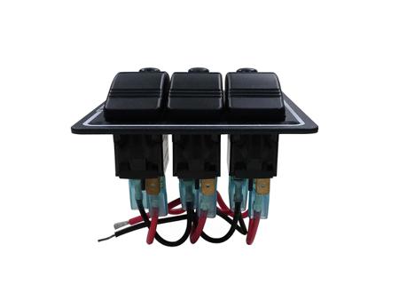 174-8340 Red Pushbutton Black bezel 16mm off-(on)