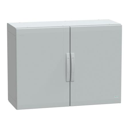 NSYPLA7104G Schneider Electric Thalassa Series Fibreglass Reinforced Polyester Double-Door-Door Floor Standing Enclosure, Opaque