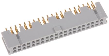 8540-4500PL 3M 8500 Series Straight Through Hole Mount PCB Socket, 40-Contact, 2-Row, 2.54mm Pitch, Solder Termination