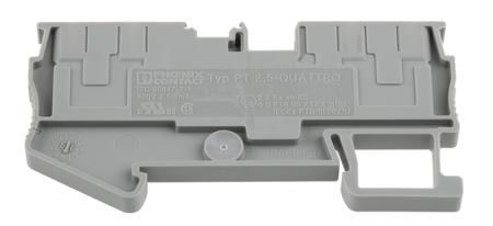 3209578 Phoenix Contact  PT 2.5-QUATTRO Series Grey, 0.14 → 4mm², Single-Level, Push In Termination, ATEX