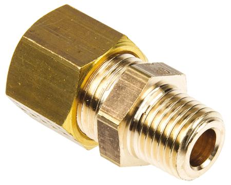 0105-10-13 Legris 0105 10 13, 10mm x 1/4 in BSPT Male Straight Coupler Brass Compression Fitting