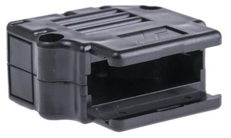 863093C15ALF Amphenol Communications Solutions 863093C Series Thermoplastic Angled, Straight D Sub Backshell, 15 Way, Strain Relief