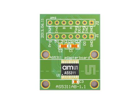 AS5311-TS_EK_AB ams OSRAM  Position Sensor Adapter Board for AS5311 AS5311
