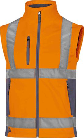 MOON2OGTM Delta Plus Orange Unisex Hi Vis Jacket, M