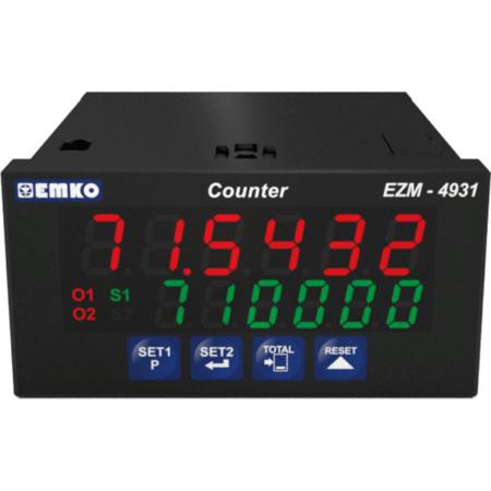 EZM-4931.5.00.1.1/01.00/0.0.0.0 Emko EZM-4931 Counter, 6 Digit LED, 200kHz, 230 V