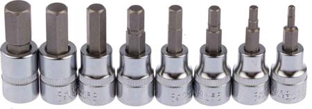 262-0319 RS PRO 8-Piece Metric 3/8 in Bit Socket Set , Hex Bit