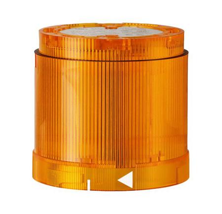 84336055 Werma 843 Series Yellow Flashing Effect Signal Tower for Use with Signal Tower, 24 V dc, LED Bulb, Vdc, IP54