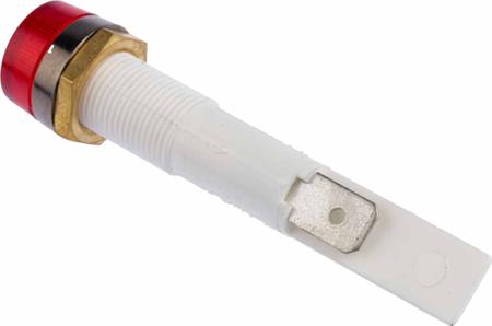 C027700FAG Arcolectric (Bulgin) Ltd Red Neon Panel Mount Indicator, 24V, 10mm Mounting Hole Size