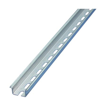557850 nVent ERIFLEX Steel Perforated DIN Rail, Top Hat Compatible, 2000mm x 7.5mm x 35mm