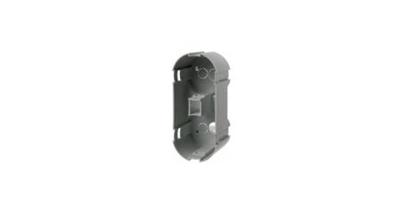 91911 Berker INTEGRO Grey Back Box, Flush Mount Mount, 2 Gangs