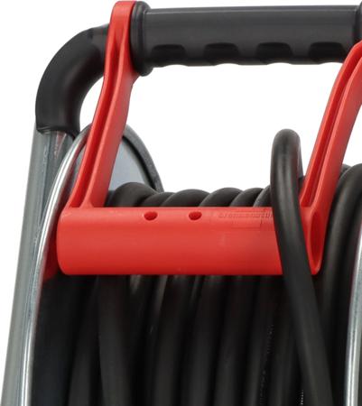 1207941 brennenstuhl 25m 4 Socket Type E - French Cable Reel Open Reel, 230 V, IP44