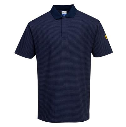 AS21NARM Portwest AS21 Navy ESD-Safe Polo Shirt, UK- M