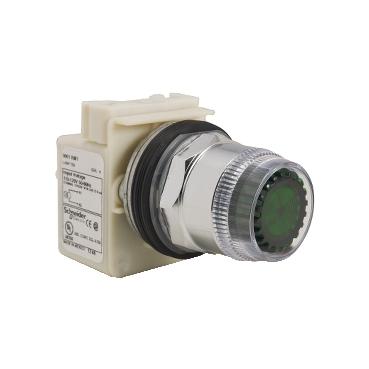 9001K1L1GH13 Schneider Electric Harmony 9001K Series Green Momentary Push Button Head, 30mm Cutout