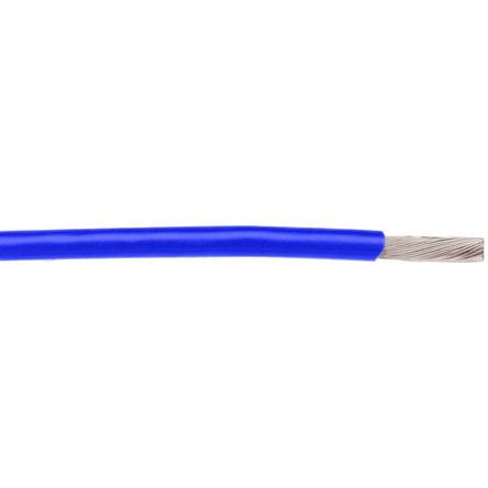2841/1 BL005 Alpha Wire Hook-up Wire TEFLON Series Blue 0.05 mm² Hook Up Wire, 30 AWG, 1/0.25 mm, 30.5m, PTFE Insulation, 2841/1
