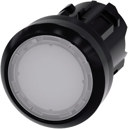 3SU1001-0AA60-0AA0 Siemens SIRIUS ACT 3SU10 Series White Latching Push Button Head, 22mm Cutout, IP66, IP67, IP69K
