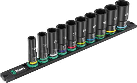 05005590001 Wera 10-Piece 3/8 in Deep Socket Set