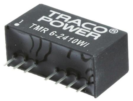 TMR-6-2423WI TRACOPOWER Through Hole 6W Isolated DC-DC Converter, Vin 9 → 36 V dc, I/O isolation 1.5kV dc, Vout ±15V dc
