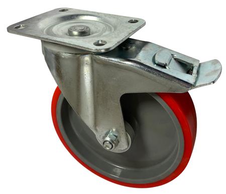 282-3650 RS PRO Braked Swivel Castor Wheel, 350kg Capacity, 200mm Wheel