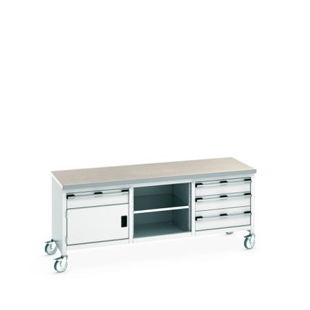 41002129-16V Bott 41002129.16V Portable Sheet Steel Workbench, 840mm x 750mm x 2000mm
