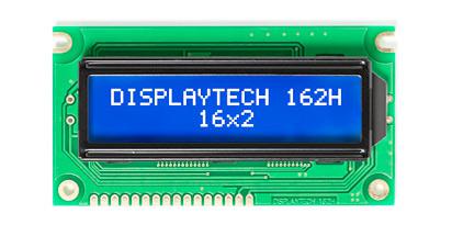 162H CC BC-3LP Displaytech  162H Alphanumeric LCD Display, White on, 2 Rows by 16 Characters, Transmissive