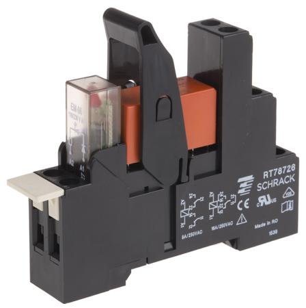 RT3S4T30 6-1415073-1 TE Connectivity RT Series Interface Relay, DIN Rail Mount, 230V ac Coil, SPDT, 1-Pole