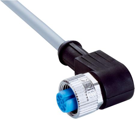YG2A14-050VB3XLEAX Sick M12 4-Pin 5m Female Plug Connector With Cable for use with Drag Chain Operation, Oils and Lubricants Zones, 250 V