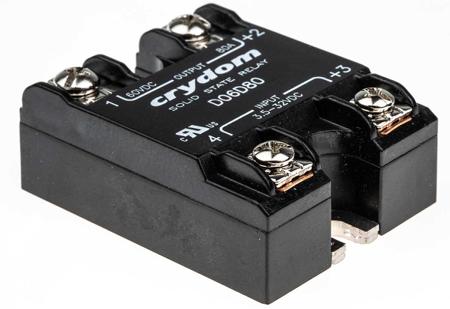 D06D80 Sensata Crydom D06D Series Solid State Relay, 80 A Load, Surface Mount, 60 V dc Load, 32 V Control